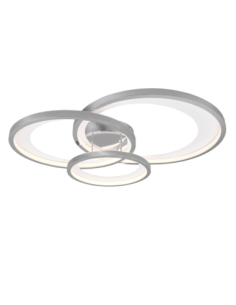 Plafonnier Led 36W 4300 Lm, Chrome, métal – TRIO - GRANADA