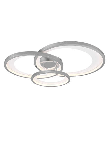 Plafonnier Led 36W 4300 Lm, Chrome, métal – TRIO - GRANADA