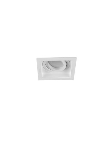 Spot encastré 1xGU10 15W blanc mat, métal intérieur | Trio