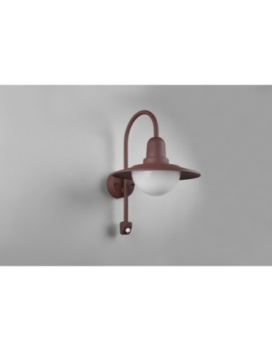 Applique extérieure Norman rouille Trio avec détecteur