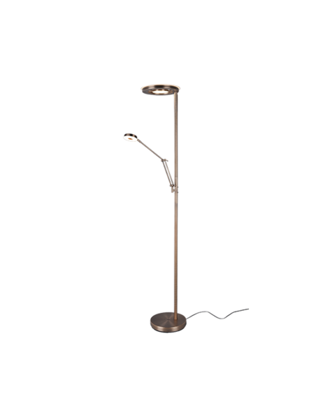 Lampadaire Led 32W 3700lm Laiton Fumé - Trio - Barrie