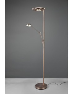 Lampadaire Led 32W 3700lm Laiton Fumé - Trio - Barrie 2