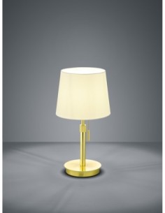 Lampe de table Lyon laiton blanc Trio 2