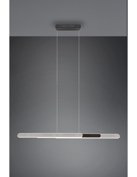 Suspension Led 48W 5800 Lm, température de couleur variable 2700-6500K - Trio - Helios