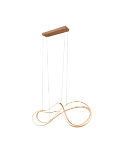 Suspension Led design incurvé 57W doré dimmable 3 températures - Trio Select - Nala