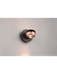 Applique orbit noir mat et café Trio 2