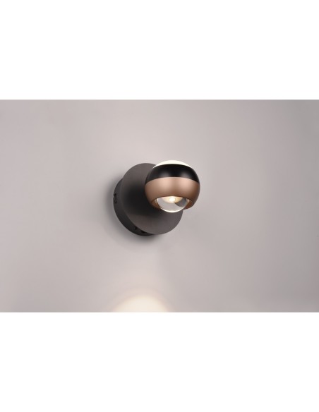 Applique orbit noir mat et café Trio garantie 5 ans