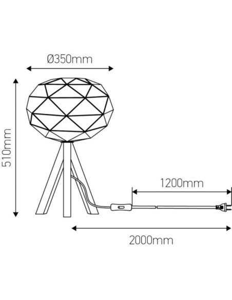 Lampe de table Origami blanche et bois - Girard-Sudron Leluminaireled.com