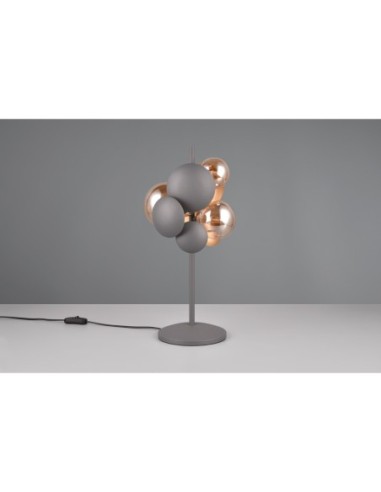Lampe de table Bubble Trio select anthracite et doré