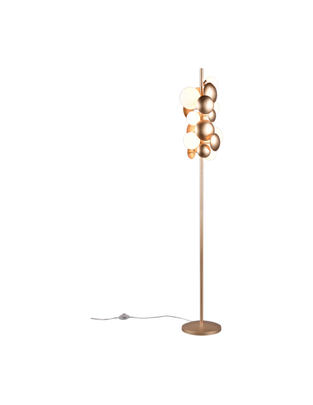 Lampadaire Led doré 7 lampes culot G9 - Trio Select - Bubble