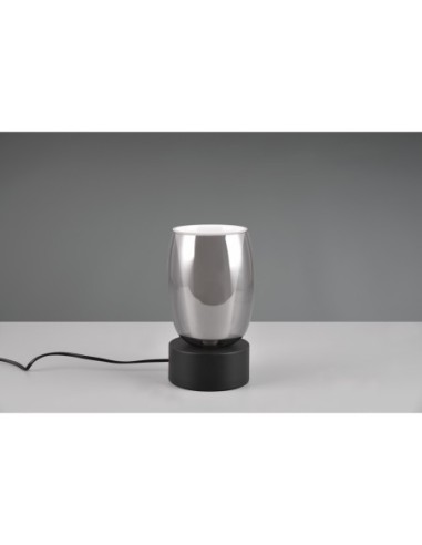 Lampe de table Barret noir mat Trio select E14