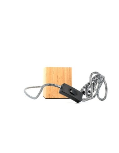 Lampe de table Led cube bois - Girard-Sudron Leluminaireled.com