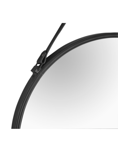 Cornelia - Miroir rond noir  diam 55 cm - Mirrors and More