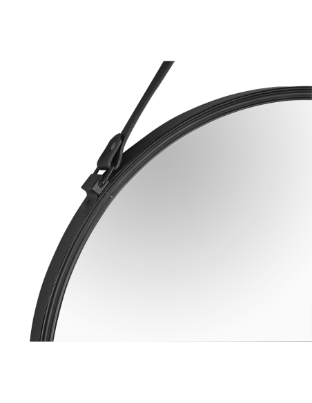 Cornelia - Miroir rond noir  diam 55 cm - Mirrors and More