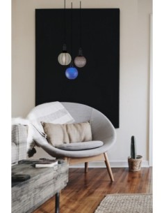 Ampoule décorative Led dimmable forme globe  E27  motifs mosaïque turquoise - Girard-Sudron Leluminaireled.com 2