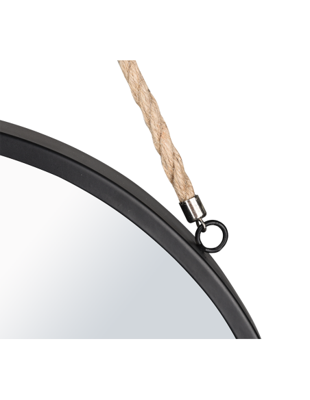 Taira - Miroir rond noir diam 40 cm - Mirrors and More