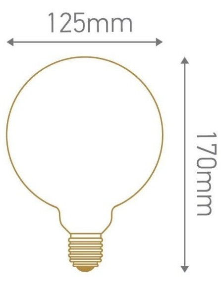 Ampoule led opaline E27 G125 - Girard-Sudron Leluminaireled.com