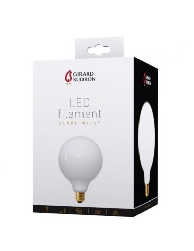 Ampoule led opaline E27 G125 - Girard-Sudron Leluminaireled.com