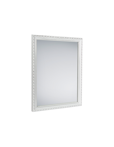 Miroir encadré blanc  34x45cm - Mirrors and More - Lola