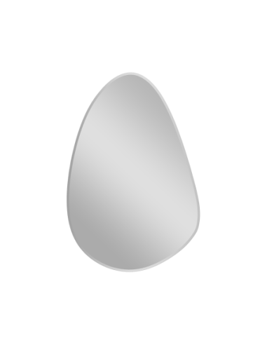 Miroir asymétrique blanc 40x60cm | Mirrors and More