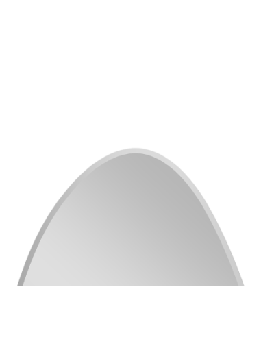 Miroir asymétrique blanc 40x60cm | Mirrors and More