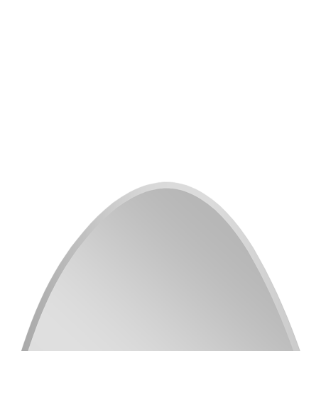 Miroir asymétrique blanc 40x60cm  - Mirrors and More - Isabella