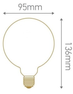 Ampoule led E27 opaline G95 Girard-Sudron Leluminaireled.com 2