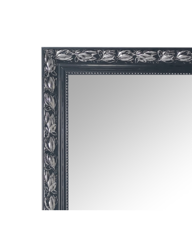 Tanja - Miroir encadré noir-argent 50x150cm - Mirrors and More