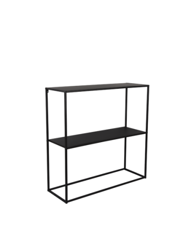 Alexis - Console métal noir  80x80x27cm - Mirrors and More