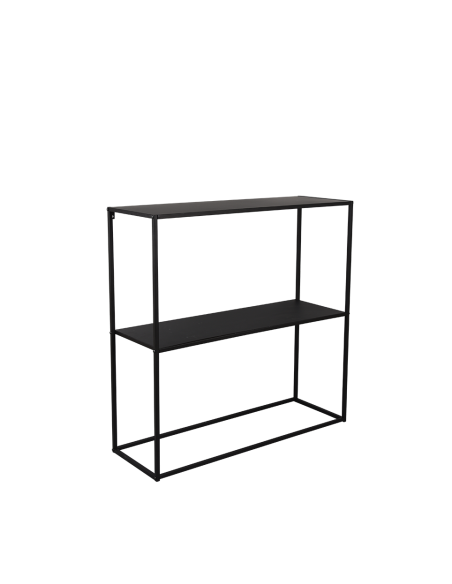 Alexis - Console métal noir  80x80x27cm - Mirrors and More