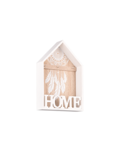 Boite à clés MDF blanc et bois 20x30x5cm  - Mirrors and More - Gina