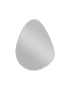 Miroir asymétrique blanc 30x40cm  - Mirrors and More - Isabella