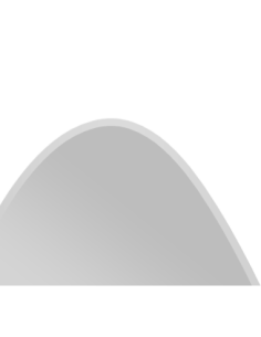 Miroir asymétrique blanc 30x40cm  - Mirrors and More - Isabella 2