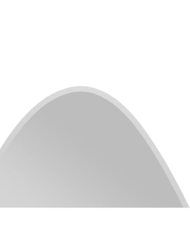 Isabella - Miroir asymétrique blanc 30x40cm  - Mirrors and More