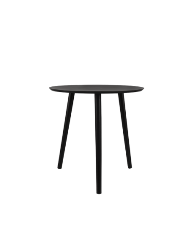 Vilana - Table gigogne métal et MDF noir GM - 50 x 50 cm - Mirrors and More