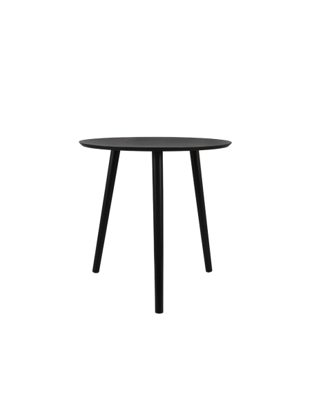 Vilana - Table gigogne métal et MDF noir GM - 50 x 50 cm - Mirrors and More