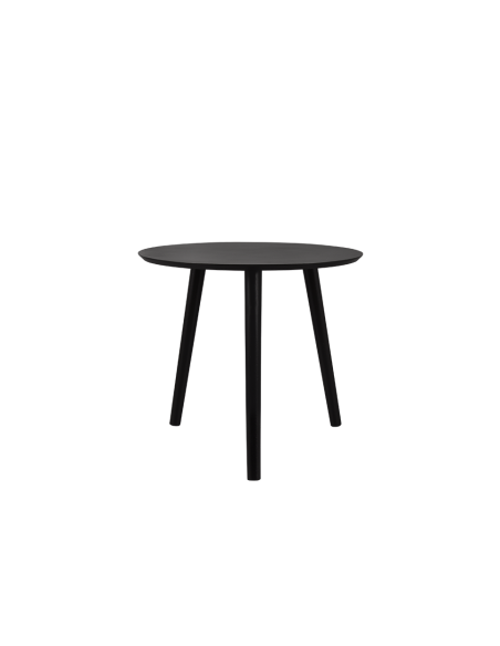 Vilana - Table gigogne métal et MDF noir PM - 45 x 40 cm - Mirrors and More