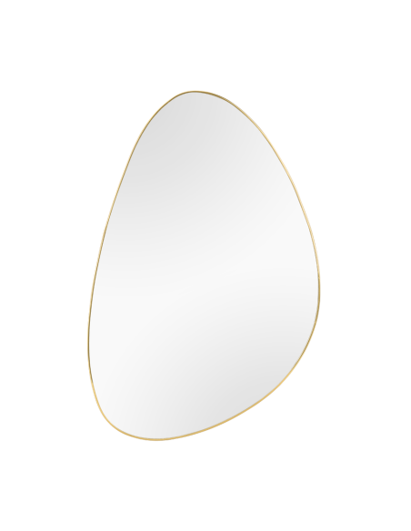 Idona - Miroir asymétrique doré 40x60cm  - Mirrors and More