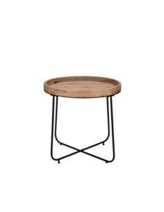 Table d'appoint bois et métal GM - Mirrors and More - Jette 2