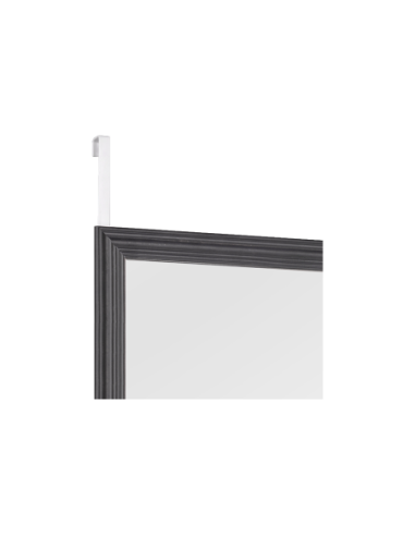 Miroir de porte à crochets noir 30x120cm - Mirrors and More - Ria