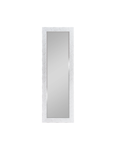 Vicky - Miroir encadré blanc et chrome 50x150cm - Mirrors and More