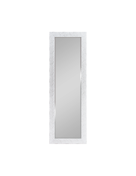 Vicky - Miroir encadré blanc et chrome 50x150cm - Mirrors and More
