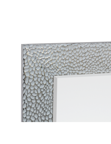 Mirrors and More  - Vicky - Miroir encadré blanc et chrome 50x150cm