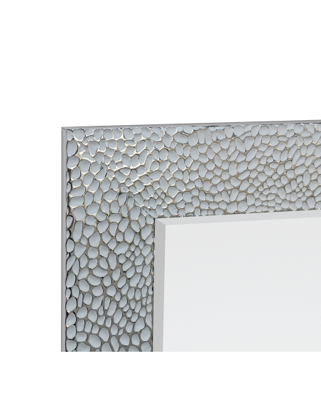 Mirrors and More  - Vicky - Miroir encadré blanc et chrome 50x150cm