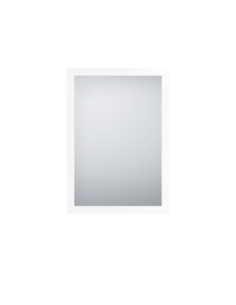 Miroir encadré blanc  48x68cm - Mirrors and More - Kim 2
