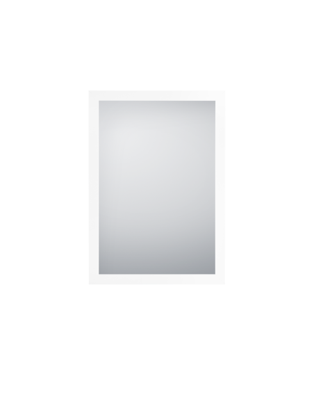 Kim - Miroir encadré blanc  48x68cm - Mirrors and More