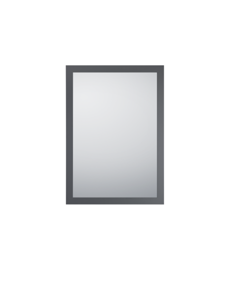 Miroir encadré anthracite 48x68cm - Mirrors and More - Kim