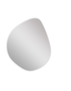 Miroir asymétrique blanc 30x30cm  - Mirrors and More - Isabella
