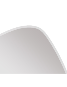 Miroir asymétrique blanc 30x30cm  - Mirrors and More - Isabella 2