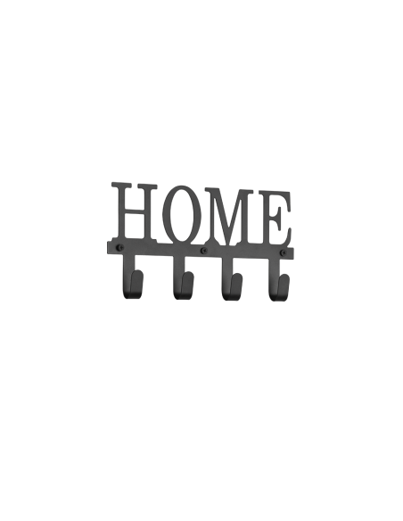 Porte-manteau mural métal  noir - Mirrors and More - Nelly